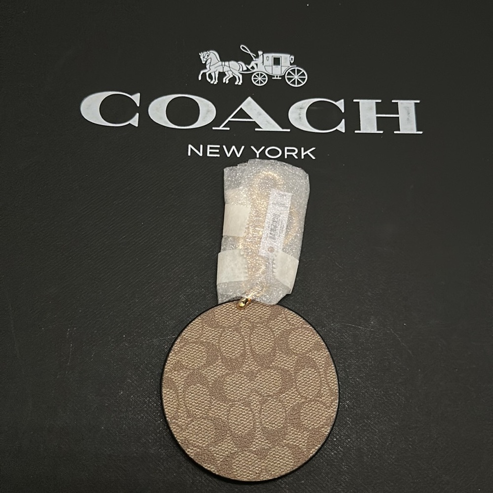 Coach Bad Girls Club Bag Charm Keychain Signature Canvas cc314 - Picture 5 of 7